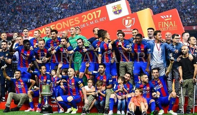 Барселона — обладатель Кубка Испании 2016/2017! Барселона — обладатель Кубка Испании 2016/2017!