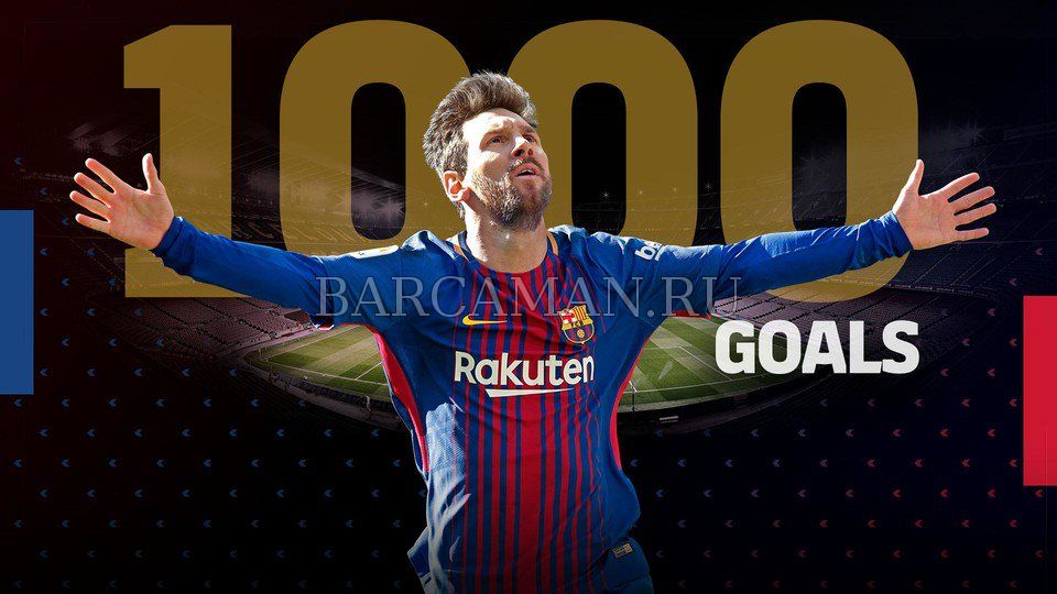 1000 голов Лионеля Месси! 1000 голов Лионеля Месси!
